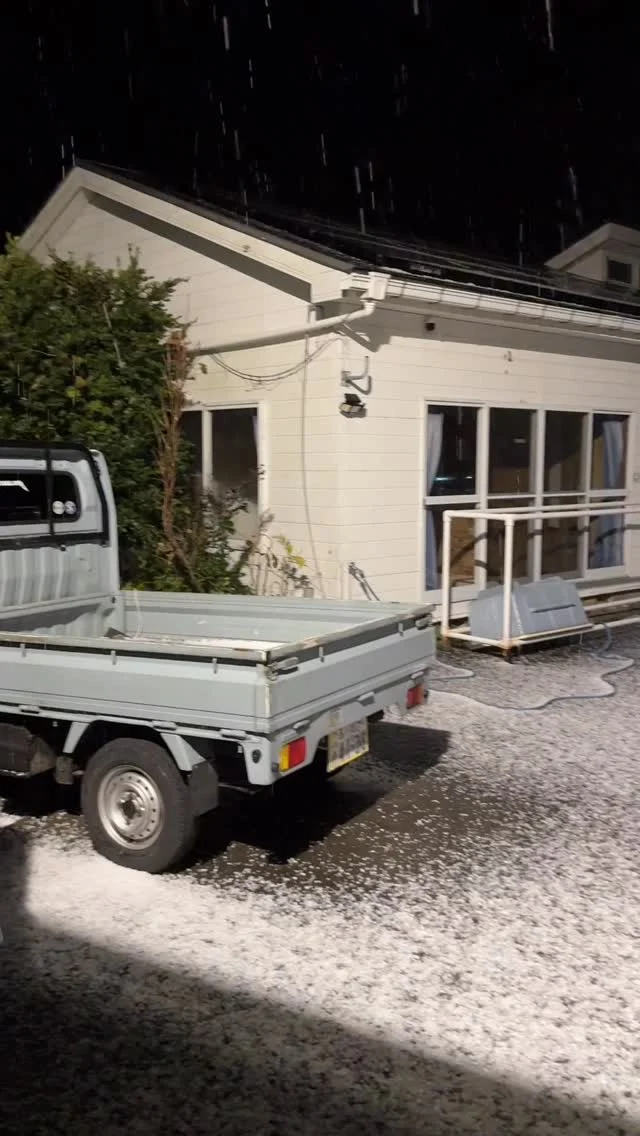 雷ともに一瞬で真っ白け