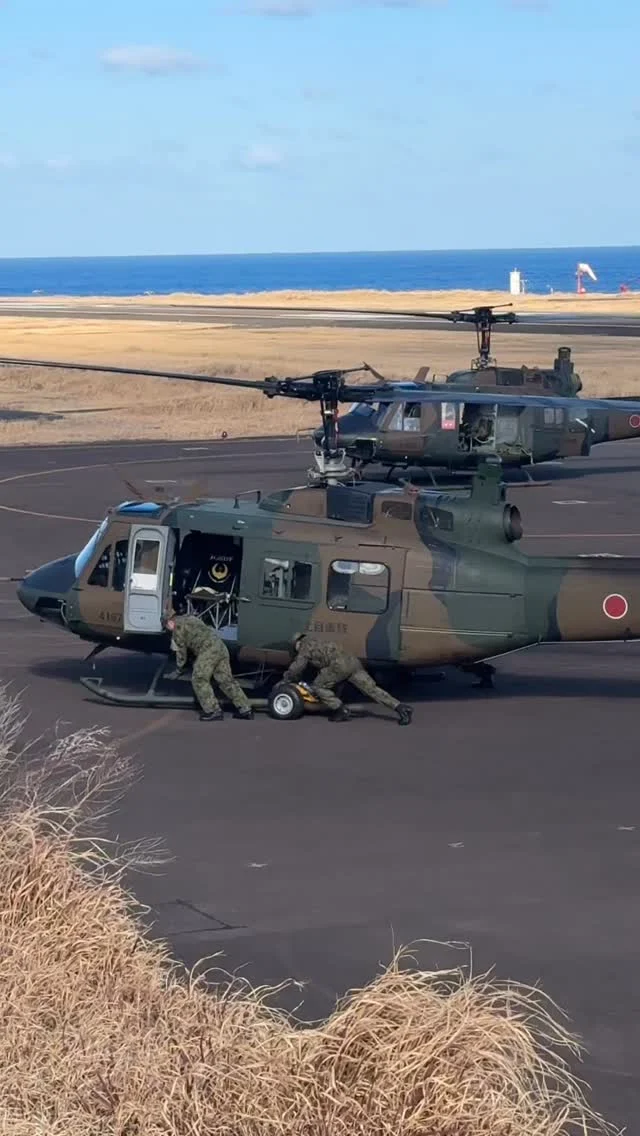 押しがけでしょうか 笑

#三宅島